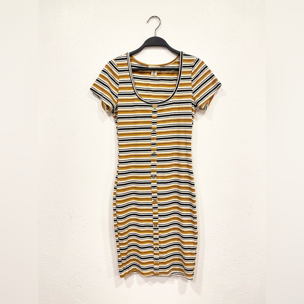 bozzolo — multi colored striped bodycon dress